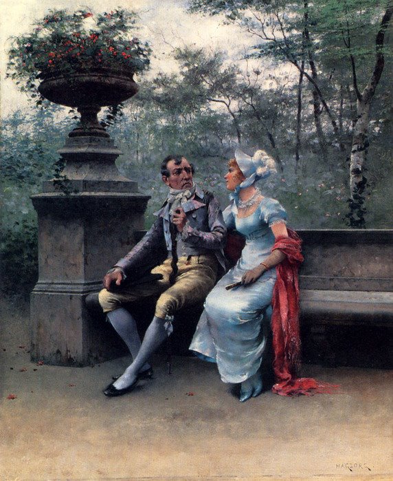 A Lover's Quarrel by August Wilhelm Nikolaus Hagborg